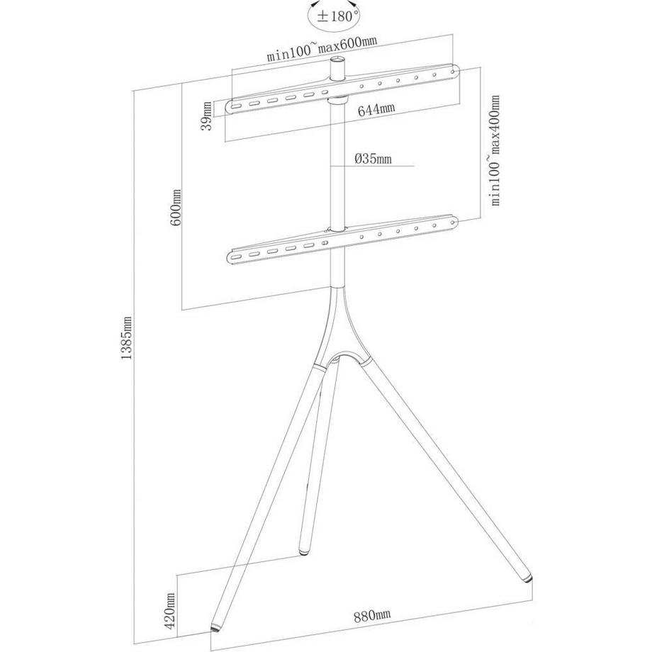 My Wall  Staffelei Bodenstativ für Flachbildschirm 