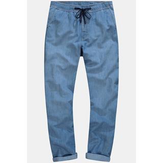 JP1880  Pantalon à enfiler en lin mélangé. Coupe Loose Fit, jusqu'au 8XL. 