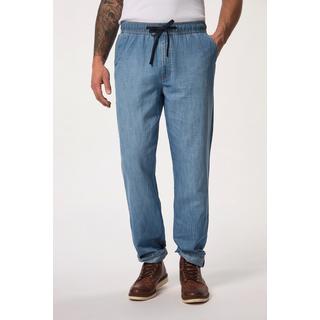 JP1880  Pantalon à enfiler en lin mélangé. Coupe Loose Fit, jusqu'au 8XL. 