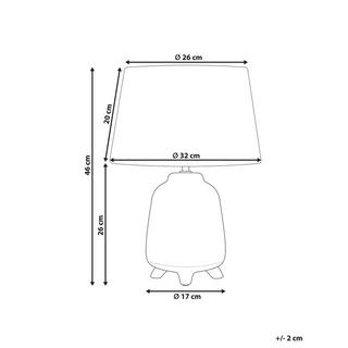 Beliani Lampada da tavolo en Ceramica Moderno FAJARDO  