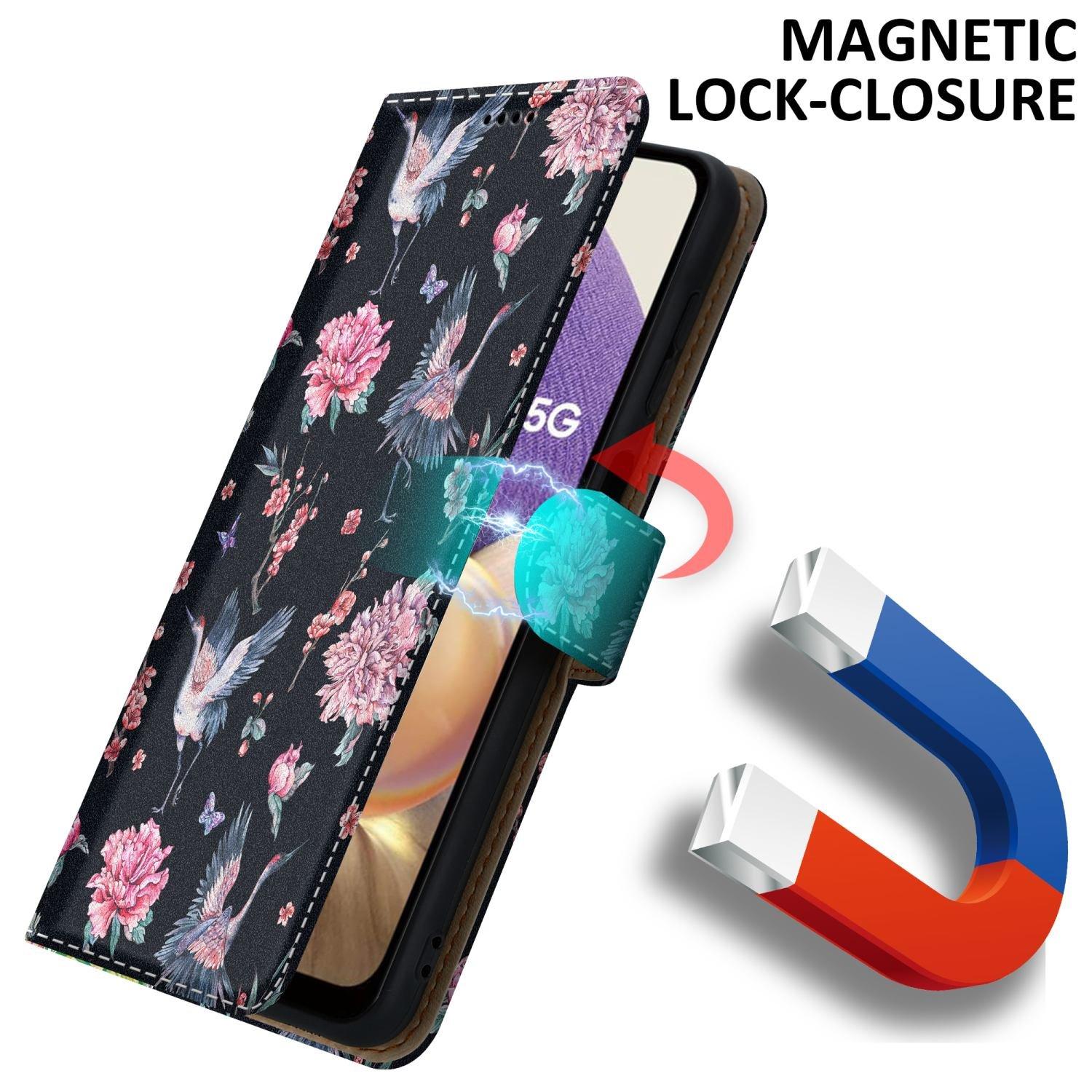 Cadorabo  Housse compatible avec Samsung Galaxy A32 5G - Coque de protection avec fermeture magnétique, fonction de support et compartiment pour carte 