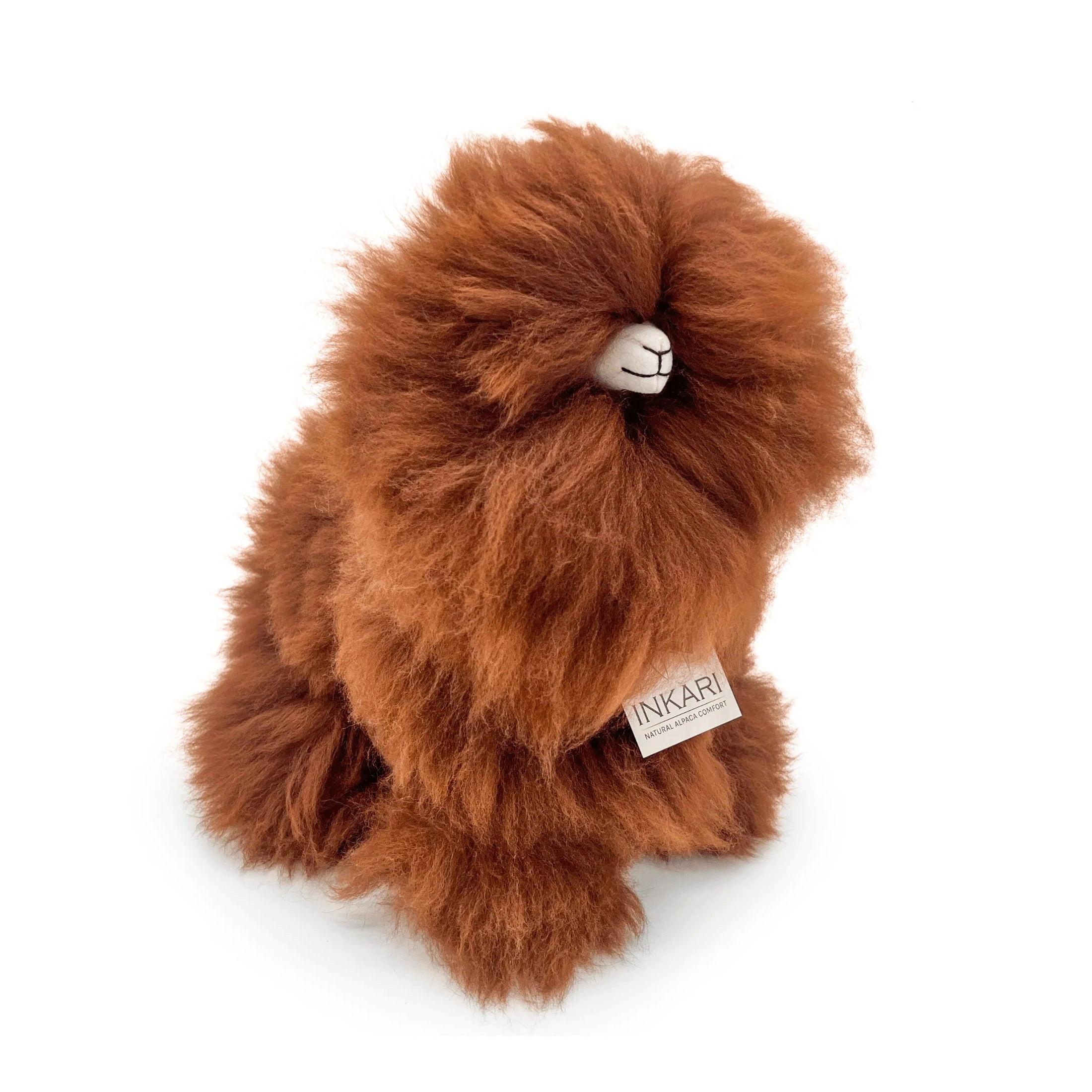 Inkari  Peluche Alpaga Small (23 cm) - Fluff Monster - Walnut 