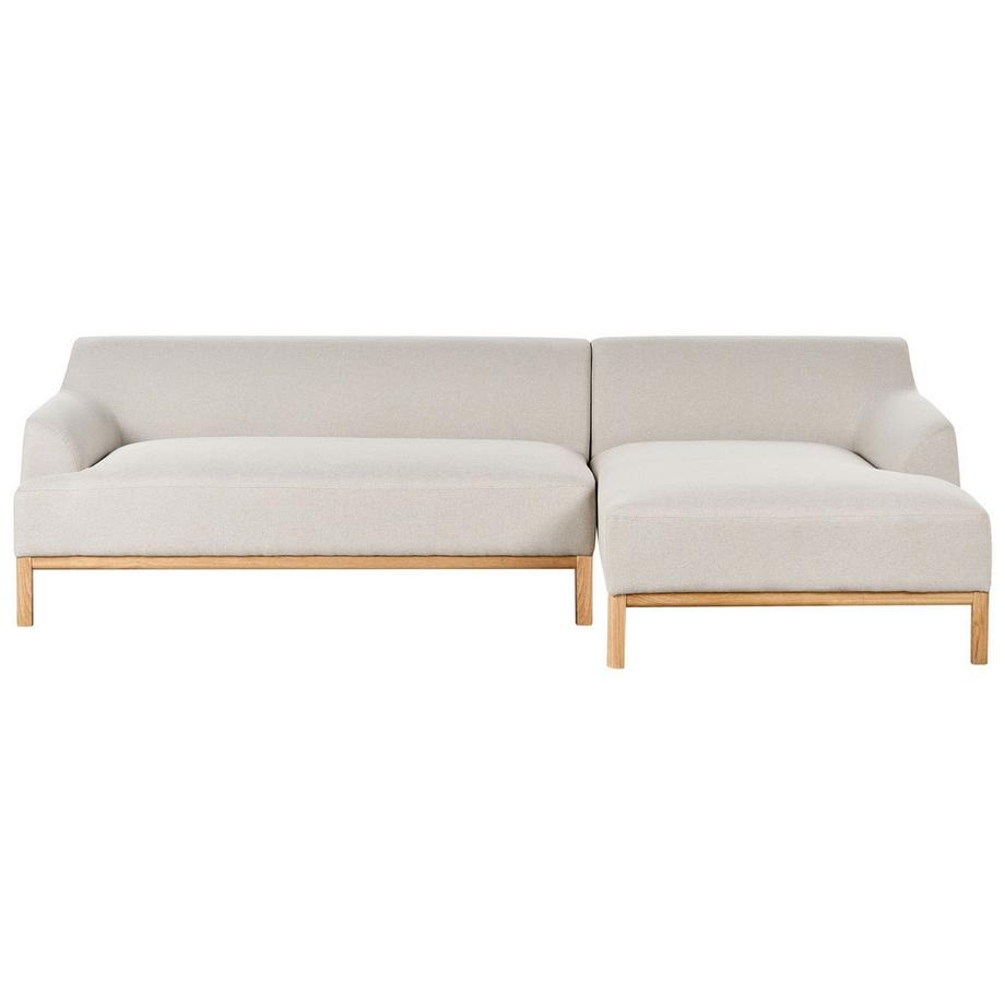 Beliani Linksseitiges Ecksofa aus Stoff  SOSJO  