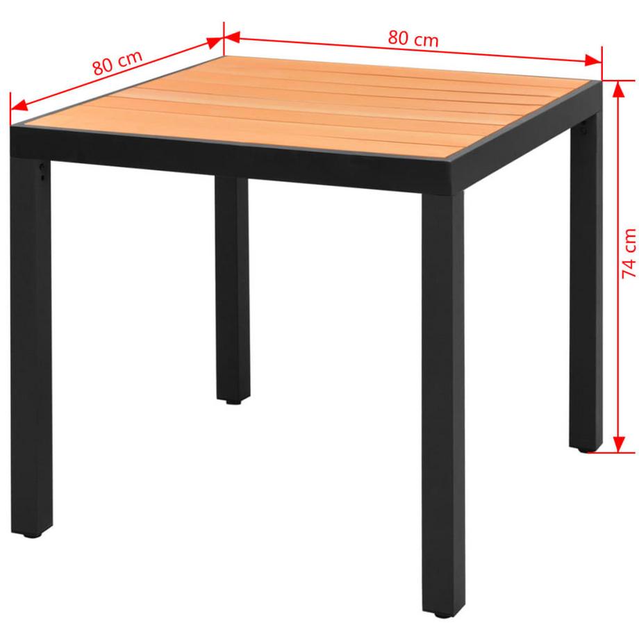 VidaXL Gartentisch wpc  