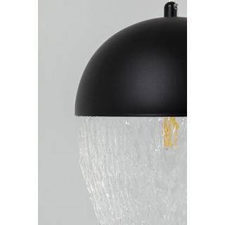 KARE Design Lampada a sospensione Frozen nero opaco tondo 20  