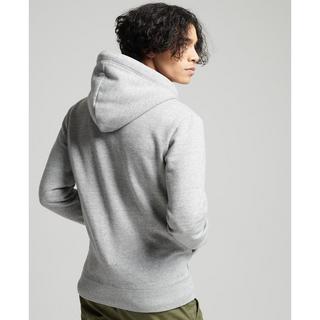 Superdry  felpa in cotone biologico con cappuccio e zip vintage 