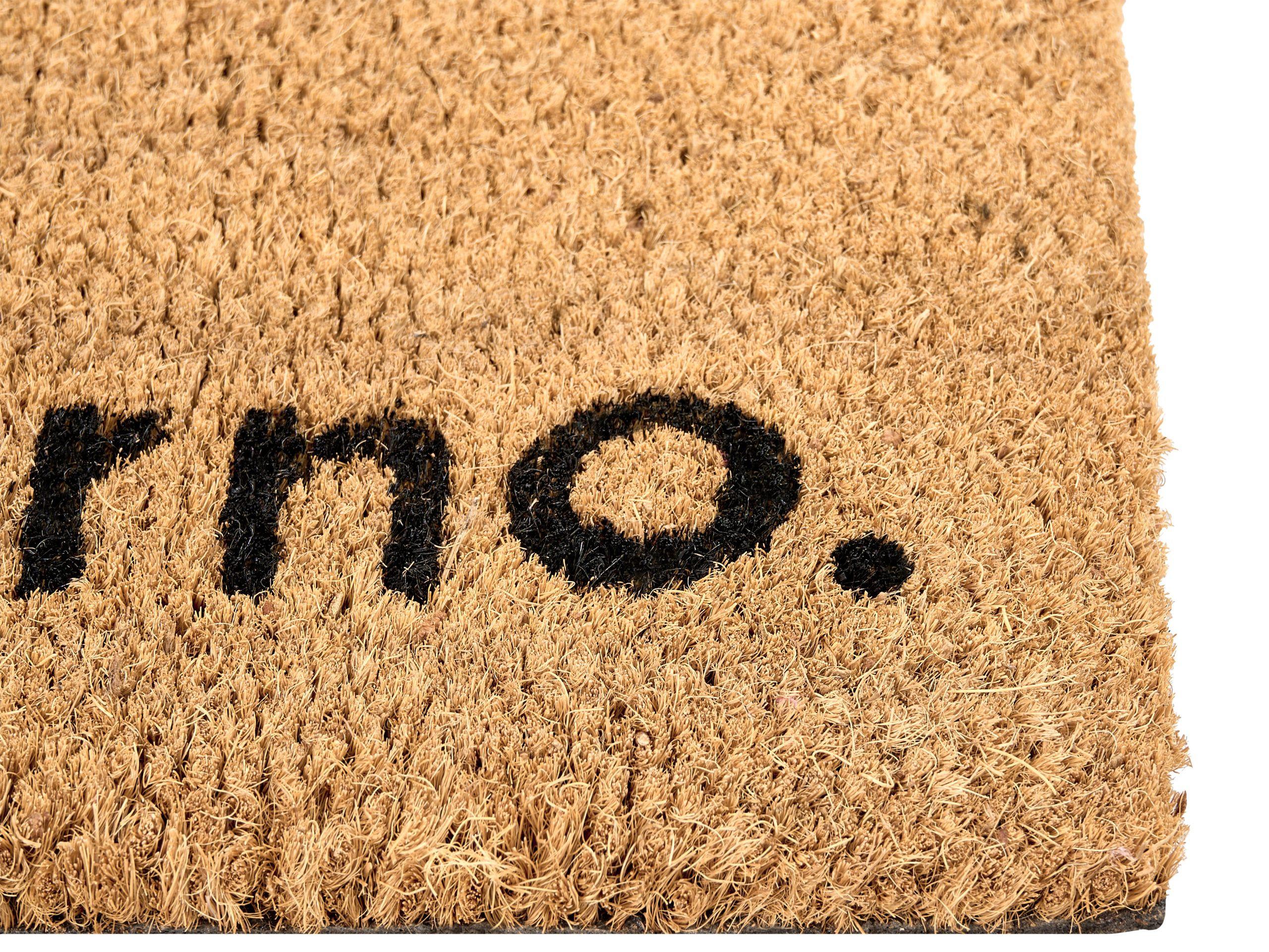 Beliani Tappetino da Ingresso en Fibra di Cocco Classico LABO  