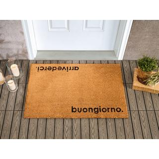 Beliani Tappetino da Ingresso en Fibra di Cocco Classico LABO  
