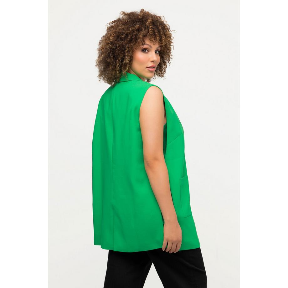 Ulla Popken Gilet Ligne A Col Revers  