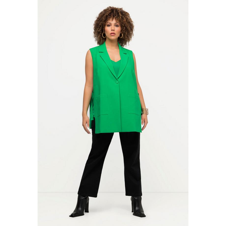 Ulla Popken Gilet Ligne A Col Revers  