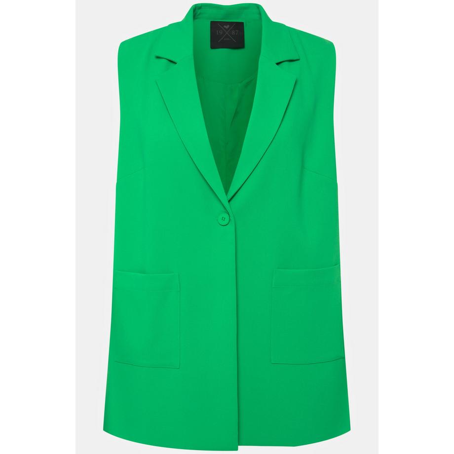 Ulla Popken Gilet Ligne A Col Revers  