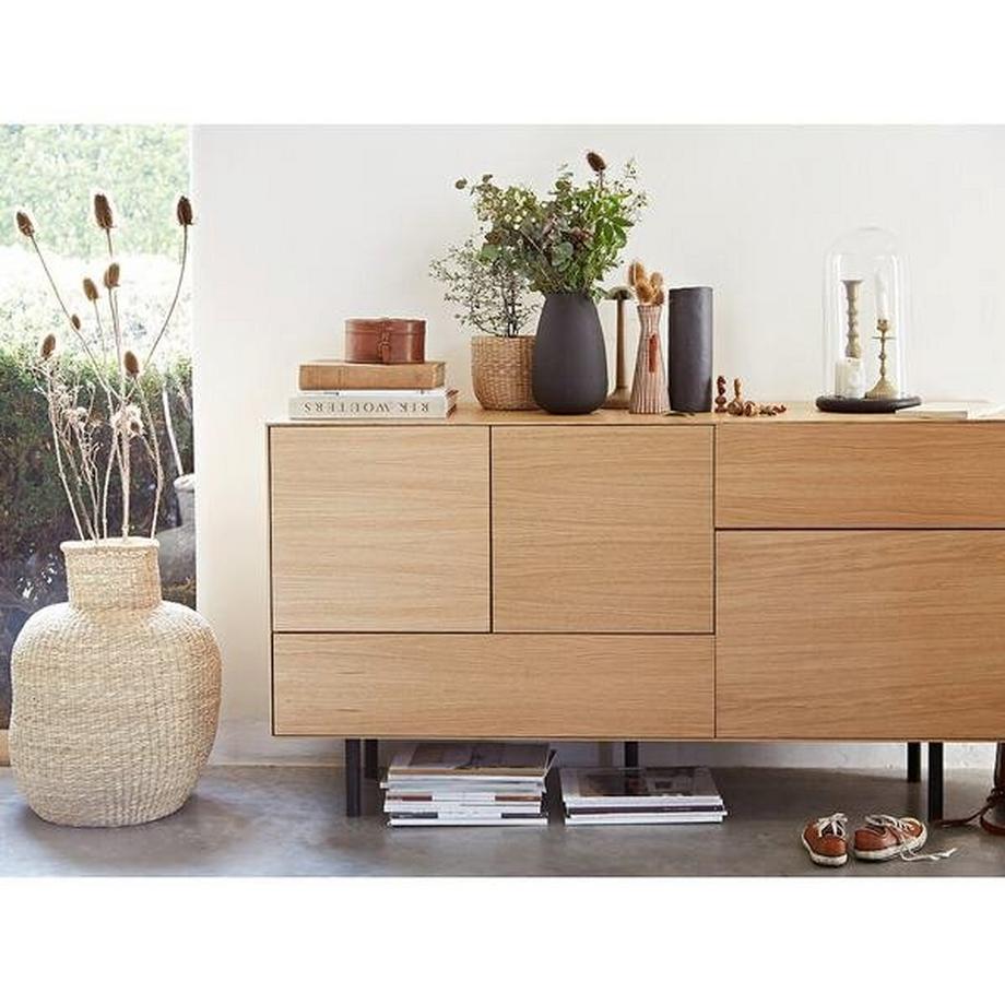 La Redoute Intérieurs Metallvase Anaïa in Strukturoptik  