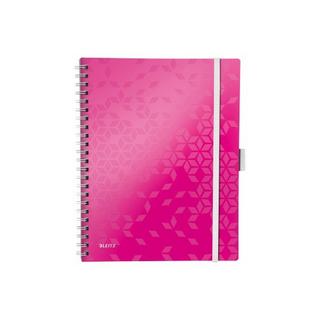 Leitz LEITZ Spiralbuch WOW PP A4 46450023 pink 80 Blatt  