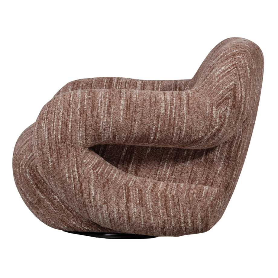 mutoni Sessel Folke Chenille altrosa meliert  