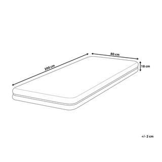 Beliani Memory-Schaum-Matratze aus Polyester JOLLY - Mittelfest (H2)  