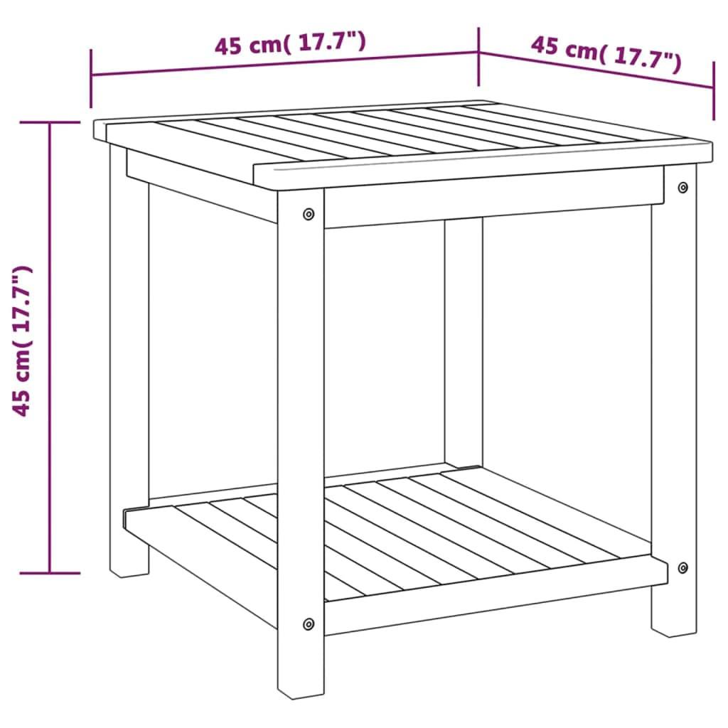 VidaXL Table d'appoint bois d'acacia  