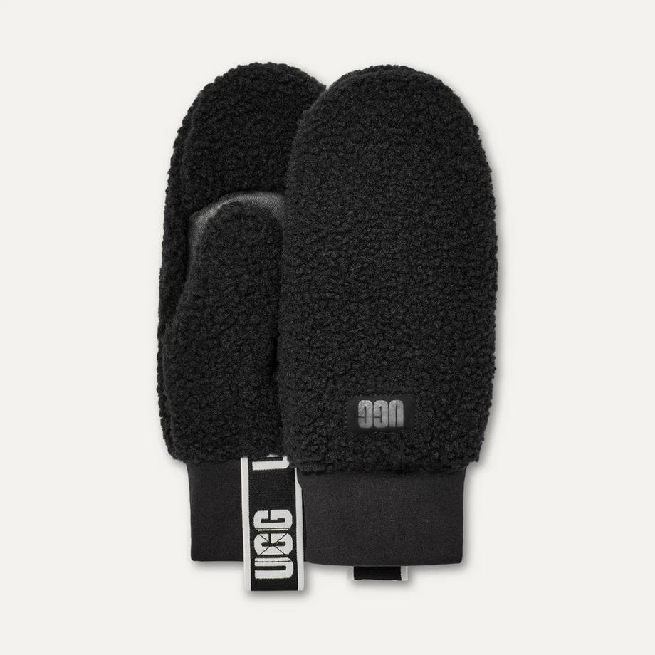 UGG Fluff Mitten con Logo Tape  