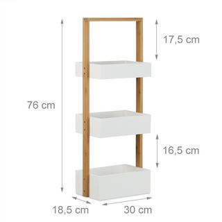 B2X Étagère de salle de bain à trois compartiments  