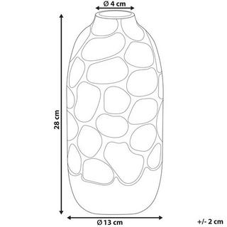 Beliani Dekovase aus Steinzeug Modern CENABUM  