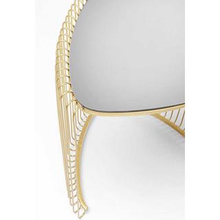 KARE Design Beistelltisch Wire Triangle gold (2er-Set)  