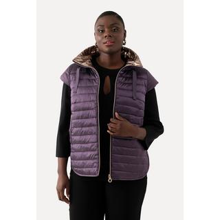 Ulla Popken  Gilet double face con manichette, collo alto e bottoni automatici 