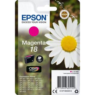 EPSON  EPSON Tintenpatrone magenta T180340 XP 30/405 180 Seiten 