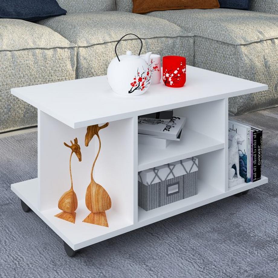 VCM Table d'appoint en bois Findula  