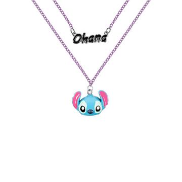 Collier  Lilo & Stitch Ohana Stitch Double Layered