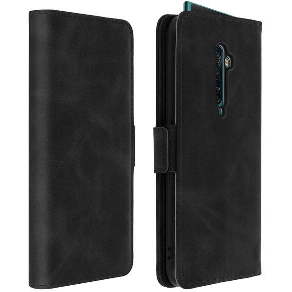 Avizar  Flip Book Cover Oppo Reno 2 Schwarz 