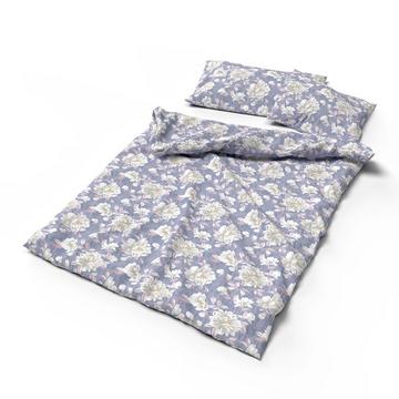 Lotus linge de lit bambou Moana bleu