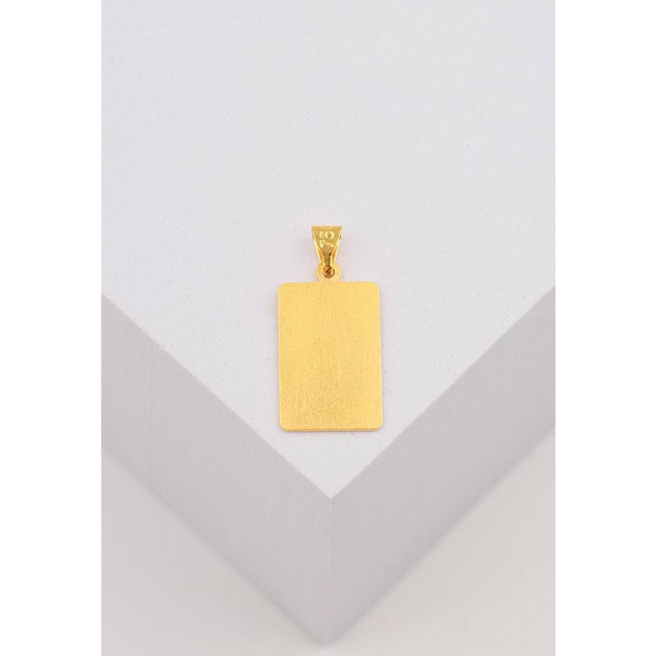 MUAU Schmuck  Pendentif signe du zodiaque taureau or jaune 750, 20x9mm 