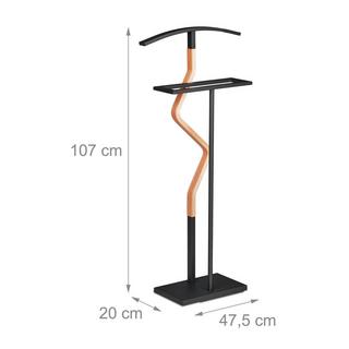 Northio Valet da uomo in nero  