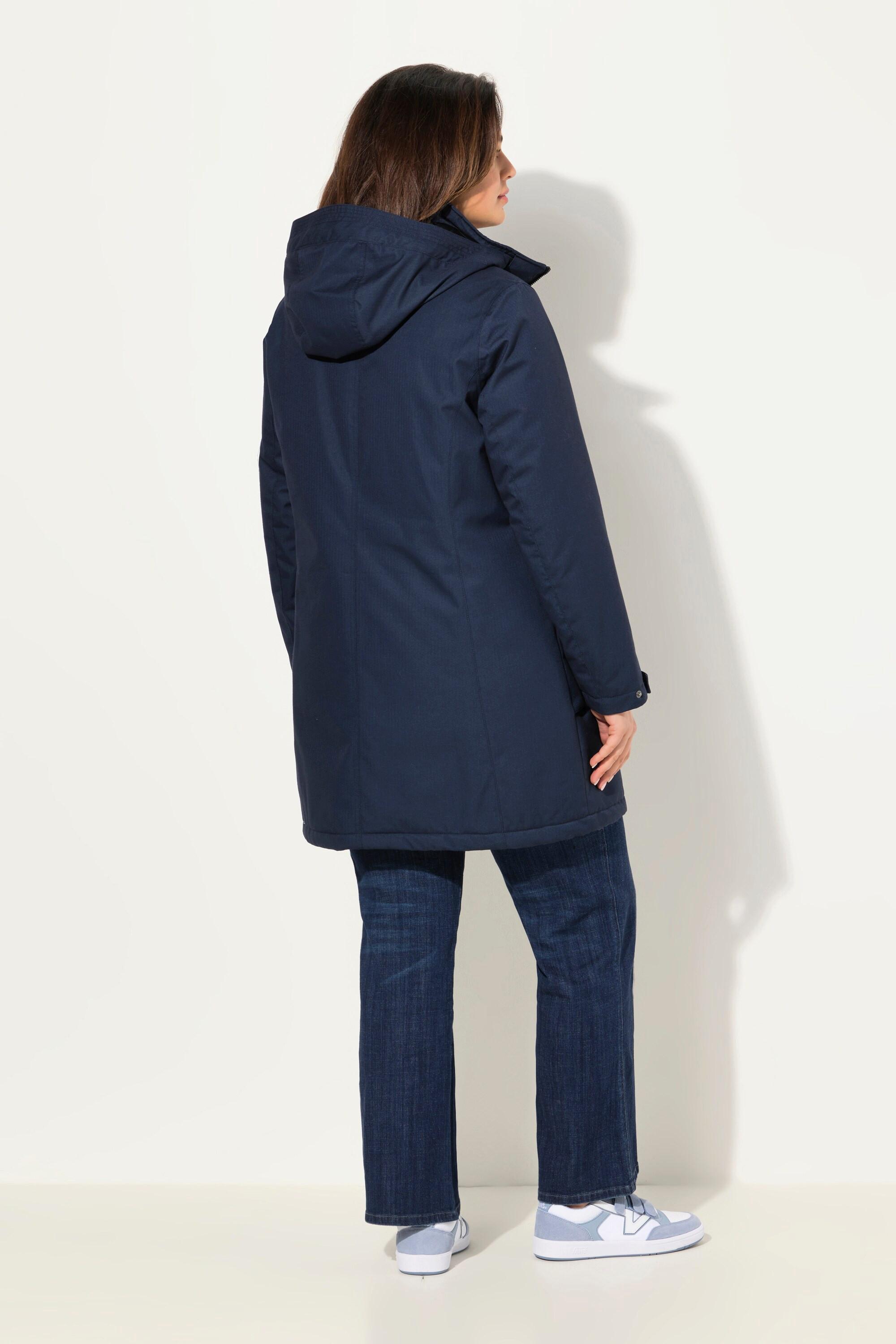 Ulla Popken Outdoor Parka Kapuze A-Linie Wattiert  