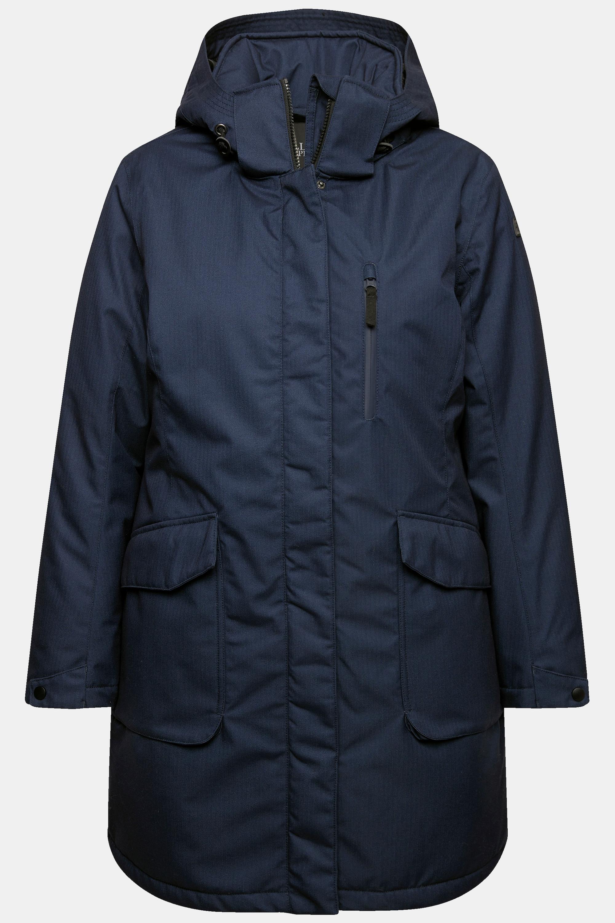 Ulla Popken Outdoor Parka Kapuze A-Linie Wattiert  