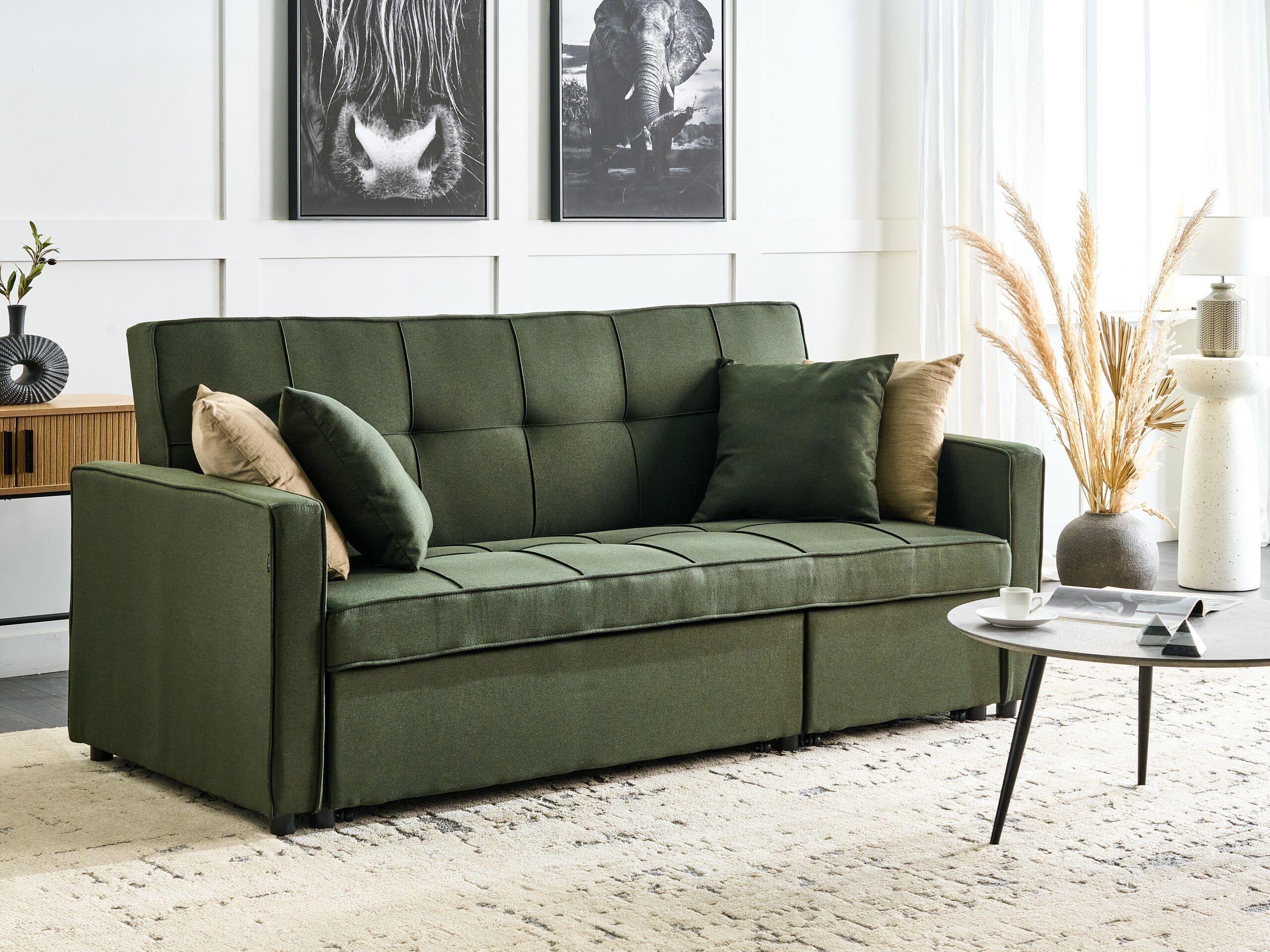 Beliani Schlafsofa aus Polyester Modern GLOMMA  