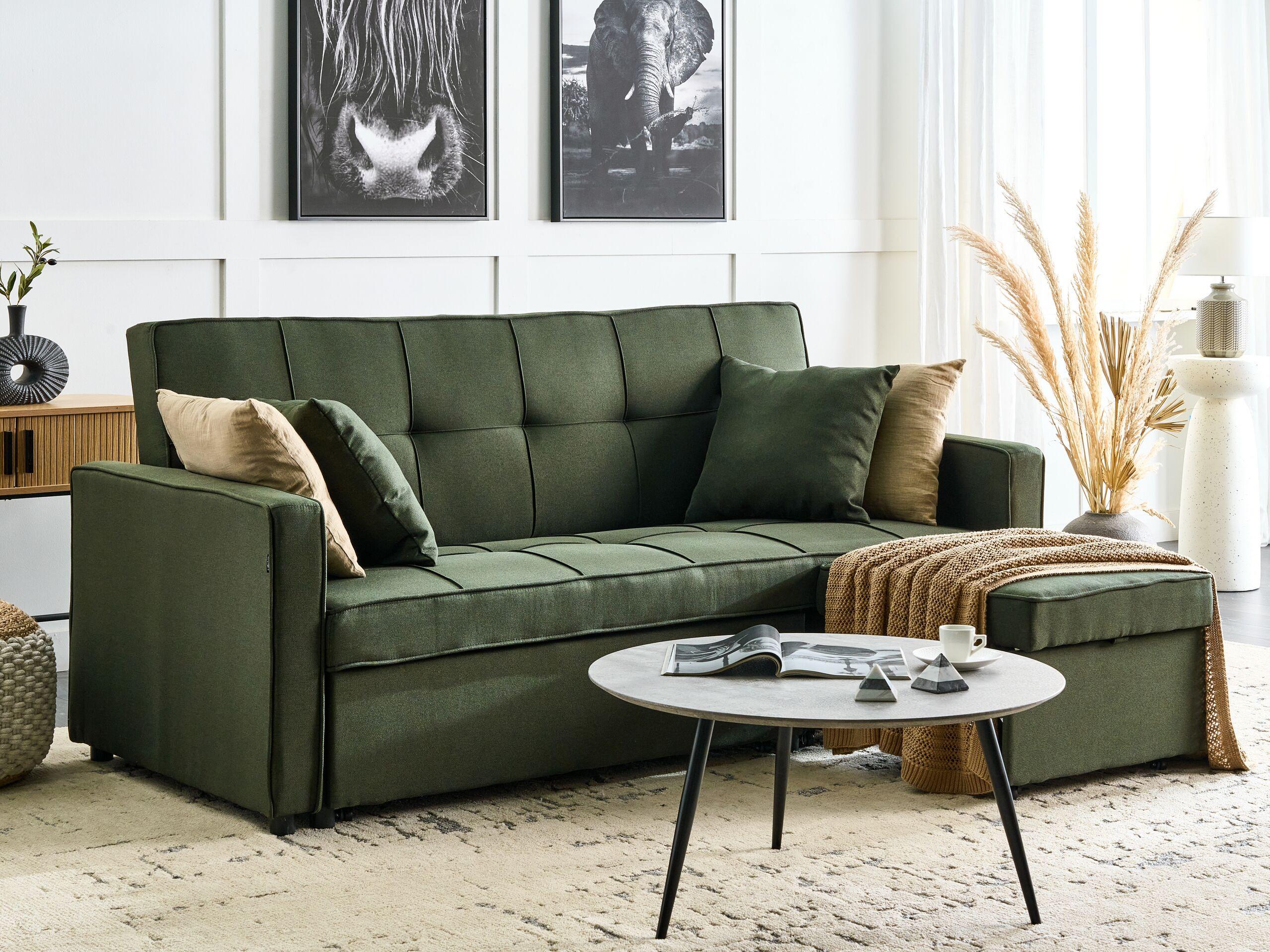 Beliani Schlafsofa aus Polyester Modern GLOMMA  