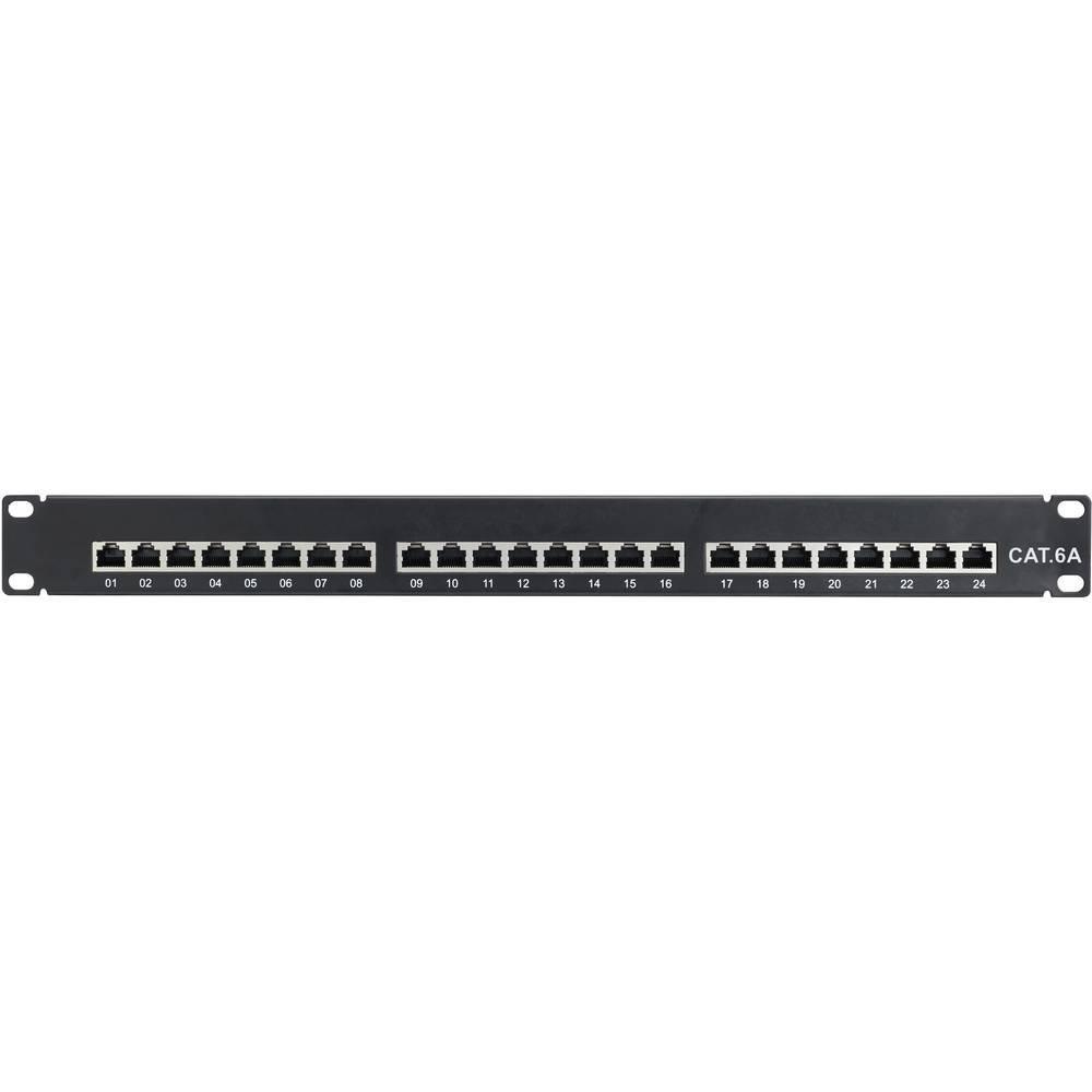 Renkforce  24 Port Netzwerk-Patchpanel 483 mm (19) CAT 6a 1 HE 