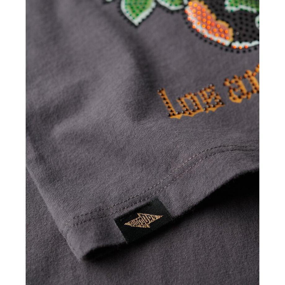 Superdry Tanktop Strasssteine Tattoo-Effekt  