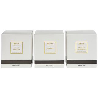 Beliani Set di 3 Candele Profumate en Cera di Soia METALLIC GLAMOUR  