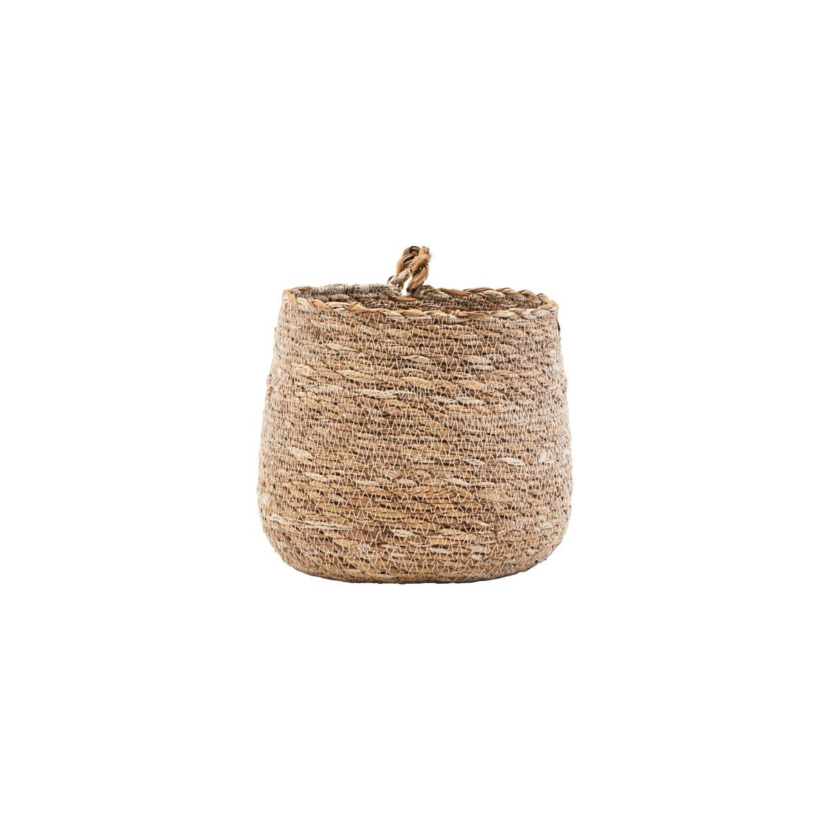 Tikamoon Panier en fibres végétales, naturel Hang  