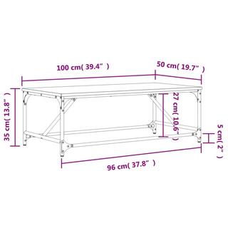 VidaXL Couchtisch holzwerkstoff  