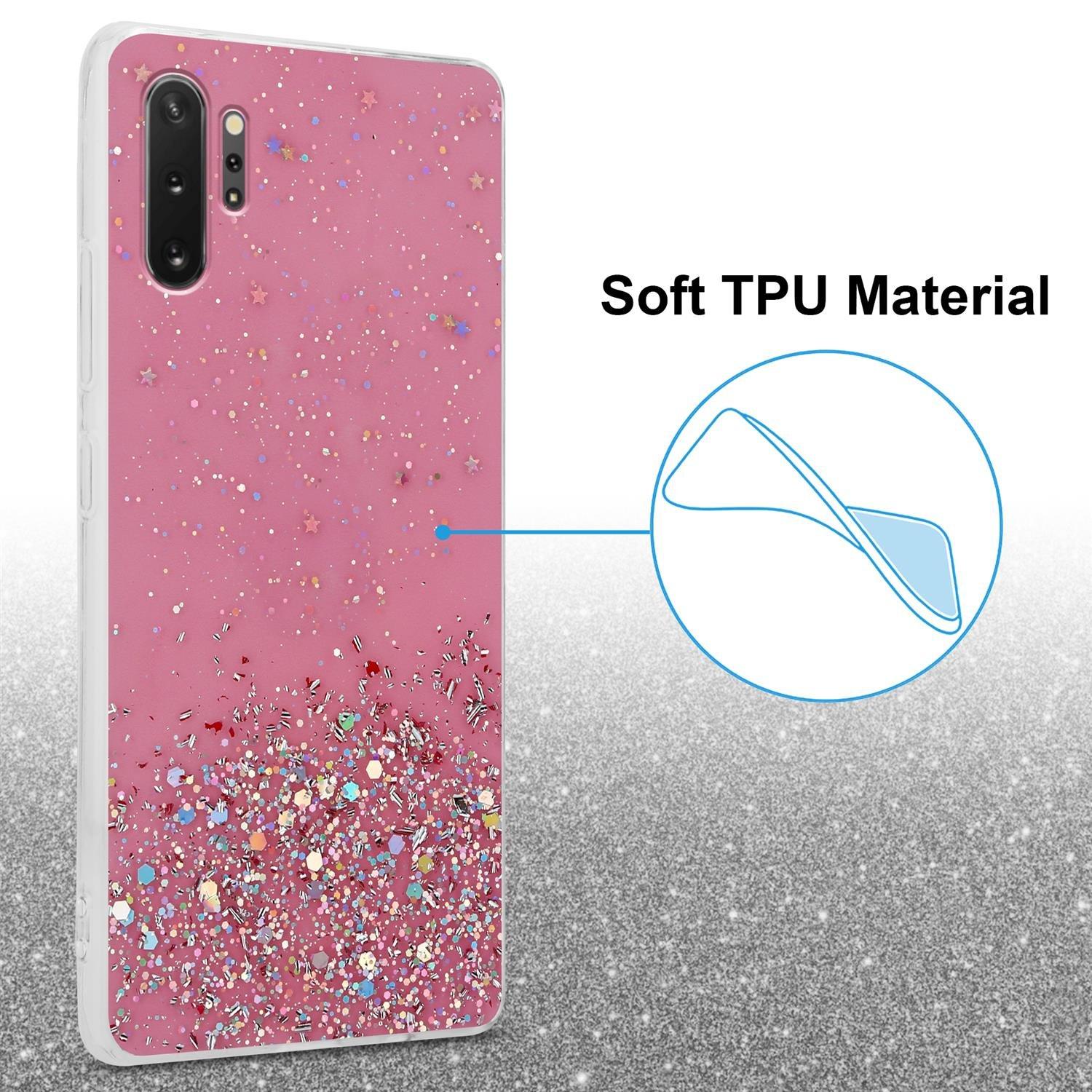 Cadorabo  Hülle für Samsung Galaxy NOTE 10 PLUS TPU Silikon mit funkelnden Glitter 