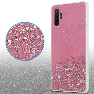 Cadorabo  Hülle für Samsung Galaxy NOTE 10 PLUS TPU Silikon mit funkelnden Glitter 