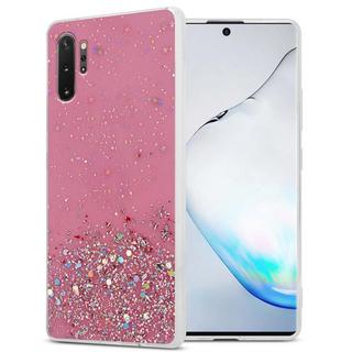 Cadorabo  Hülle für Samsung Galaxy NOTE 10 PLUS TPU Silikon mit funkelnden Glitter 