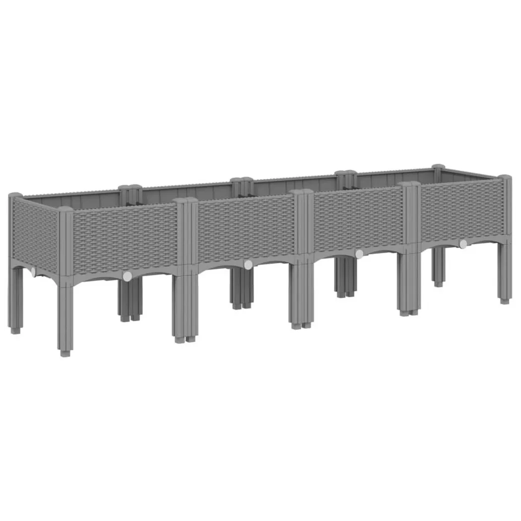 VidaXL - Jardinière polypropylène, One Size, Gris