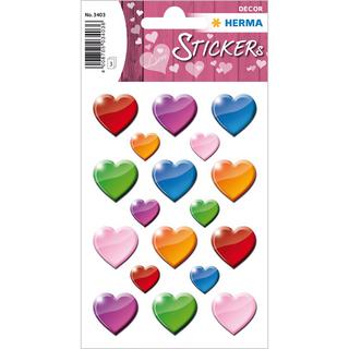 HERMA  HERMA Stickers Cœurs colorés 