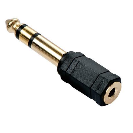 LINDY  Lindy 35620 Kabeladapter 6.3mm 3.5mm Schwarz 