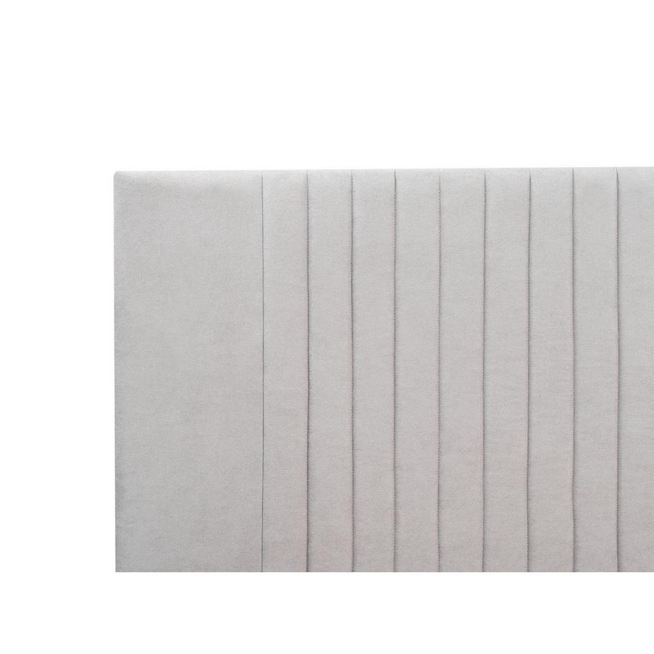 Beliani Lit avec sommier en Tissu chenille Scandinave TALENCE  