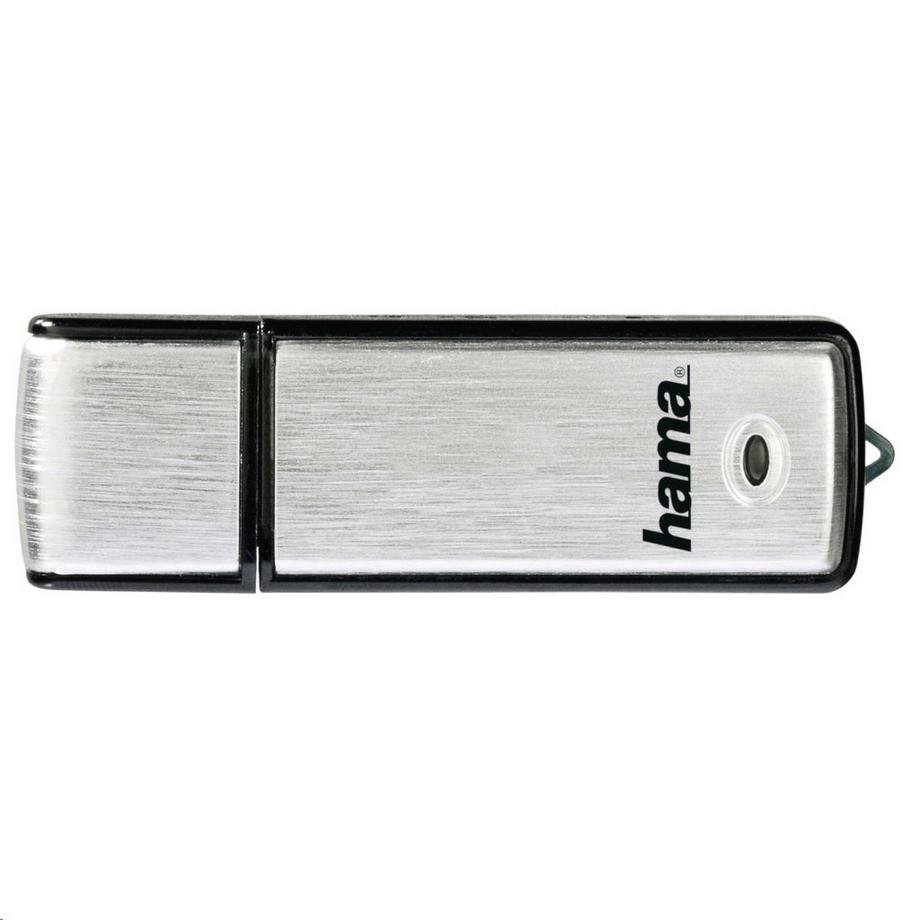 hama  USB-Stick Fancy - 16 GB, USB 2.0, 10MB/s, Schwarz/Silber 