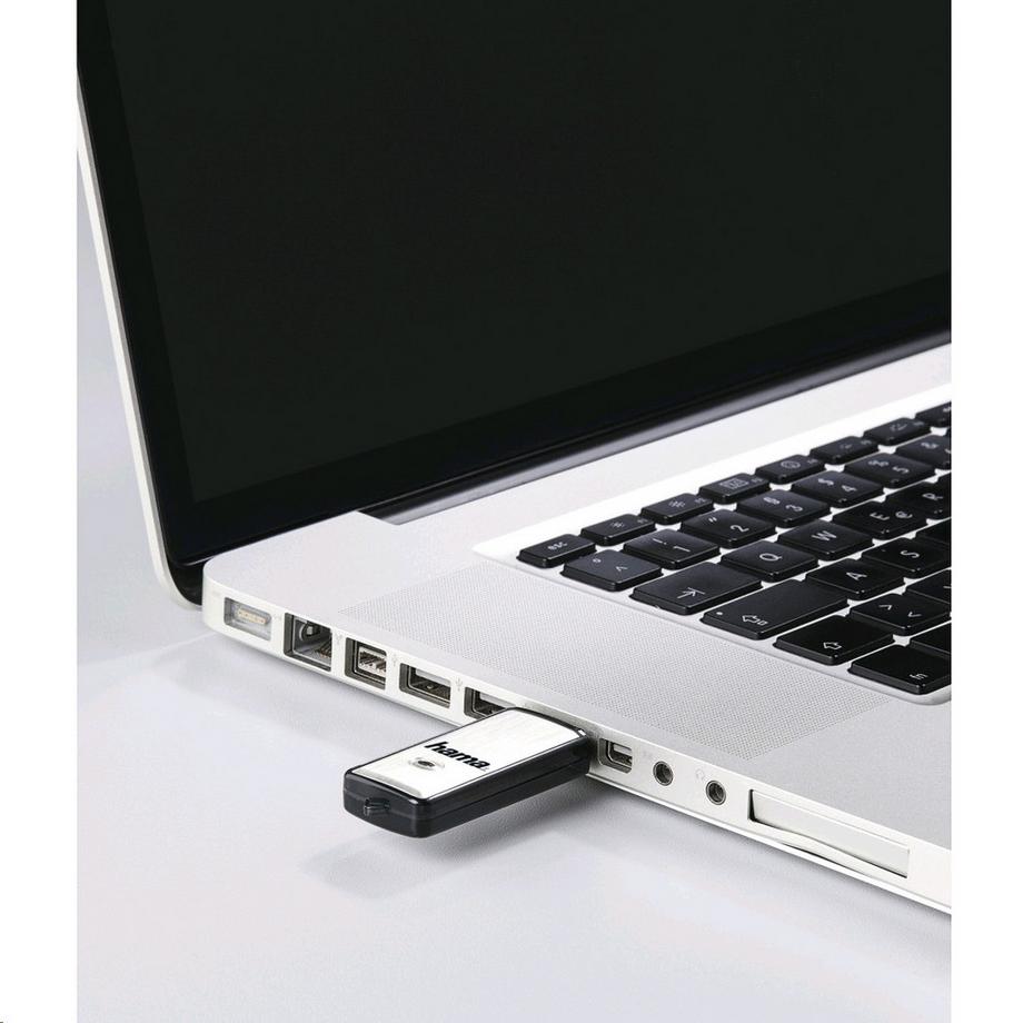 hama  USB-Stick Fancy - 16 GB, USB 2.0, 10MB/s, Schwarz/Silber 